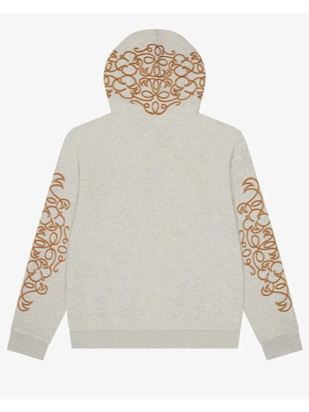 NWT $295 Denim Tears Western Embroidered Hoodie Grey Size Medium